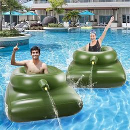 Inflable Jet Tanque De Agua juguetes para combinar tanque Fiesta EN LA Piscina chorro de agua coche natación anillo