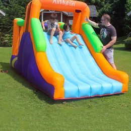 Inflable Jump Bounce House Slide Bouncer Park Toys Castillo para niños Juguetes para niños Casa de juegos Juego al aire libre Diversión Cumpleaños Pequeños regalos Patio trasero Fiesta interior Saltar