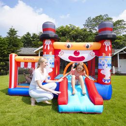 Opblaasbaar springspeelgoed Bounce House Leverancier Kids Clown Bouncers Jumper voor binnen buiten spelen met luchtblazer Glijbaan Kasteel Verjaardagsfeestje Geschenken Plezier in de achtertuin