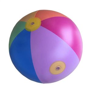 Opblaasbare kinderen sprinkler speelgoed kdis Rainbow Ball Water Balloon speelgoed voor achtertuin Lawn Beach zwembad 240423