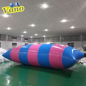 Lac gonflable Blobs Water Blob Launcher Airbag Jumper Jumping Pillow Aqua Trampoline Extreme Adventure Summer Amusement Game 5m 6m 8m 10m