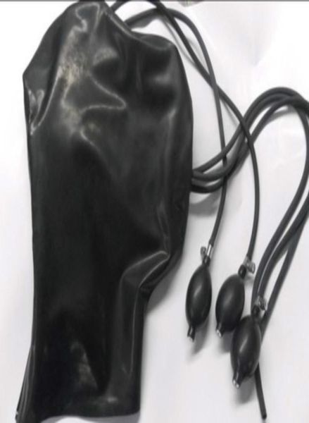 Masque en latex gonflable Masque plein visage pour les jouets sexuels masculins et féminins pour les couples bdsm sex adultes jeux bdsm masque bdsm bondage y19052904201061