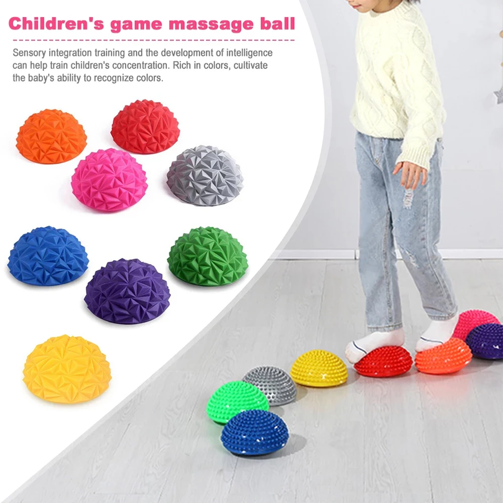 Nadmuchiwane kulki masażu pvc pół kula fitball kobiety dzieci joga