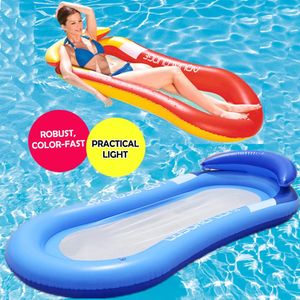 Matelas gonflables Hamac Lounge flottante Chaises de baignade accessoires de piscine nautique Partable Partage Summer Party 240506