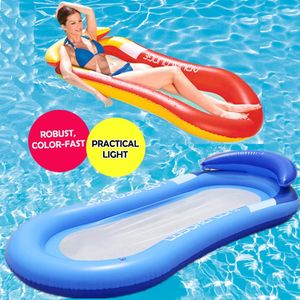 Matelas gonflable Hamac Lounge flottante chaises de la piscine de natation accessoires de sport nautique plage de plage d'été jouet de fête d'eau 240520