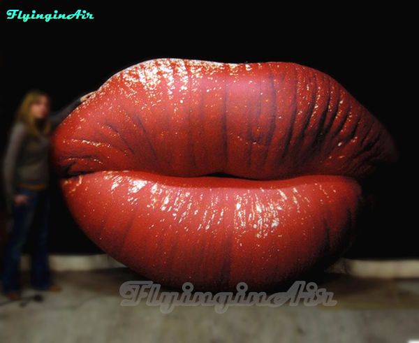 Ballons de fête bouche gonflable avec lèvres rouges pour la Saint-Valentin/anniversaire de mariage