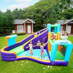 Aire de jeux gonflable pour enfants, maison de jeu en plein air, parc aquatique, château avec piscine pour fête, jeux d'amusement d'été, cadeaux d'anniversaire, jouets