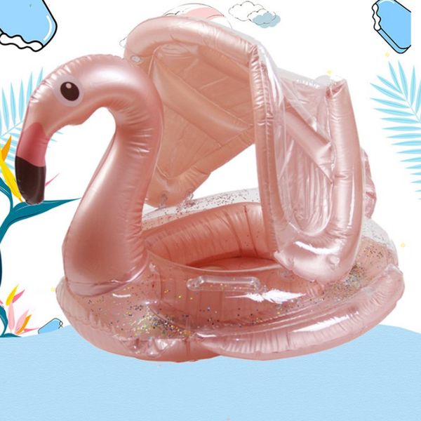 Piscina inflable Flotadores Flamingo Nadar Anillos de tubo Playa Floaties Partido Toys Raft Lounge para adultos Niños Natación Anillo