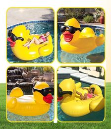 Piscine gonflable flotte les radeaux nageant jaune avec des poignées épaissis les piscines géantes en pvc tube à flotteur radel8310903