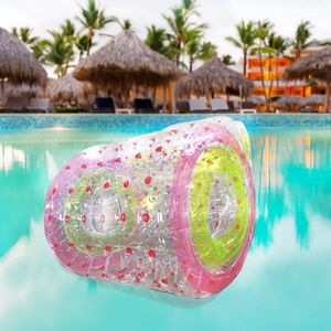 Bola de rodillo inflable, juguete flotante de entretenimiento acuático de PVC respetuoso con el medio ambiente, equipo de recreación al aire libre, bolas para caminar