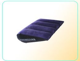 Opblaasbaar Sex Kussen Meubilair Lichaam Ondersteuning Pads Driehoek Liefde Positie Gebruik Luchtblaaskussen Paar Beddengoed Pillows231q4203040