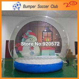 Opblaasbare Sneeuwbol voor Kerstmisdecoratie, Bubble Photo Booth Dome Tent