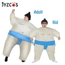 Opblaasbare Sumo Kostuum Halloween Voor Volwassen Kid Purim Carnaval Kerst Cosplay Fan Operated Worstelaar Suits1 Anime Costumes256H