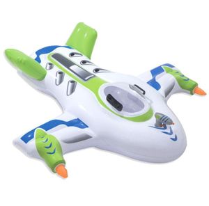 Piscine gonflable Cruisers avion avec pistolet à eau bébé siège flottant anneau nager flotteurs tubes été enfants jeu d'eau Jet fighter pour le plaisir