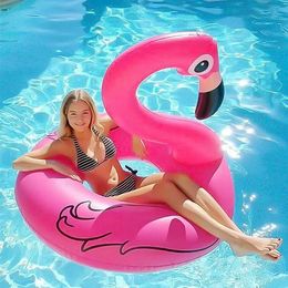 Anillo de natación inflable para adultos Baby Flamingo Laps Floating Pool Party Circle Fun 240416