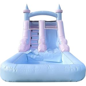 inflatable water slide bounce with slide Combo white Bounce House water pool wedding jumper Bouncer included blower For Kids audits Commercial free ship