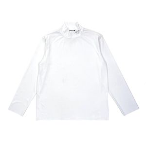 Correcte versie van trendy merk P Familie 24fw nieuw driehoek logo veelzijdige eenvoudige casual losse fitting paren lange mouwen shirt 201201