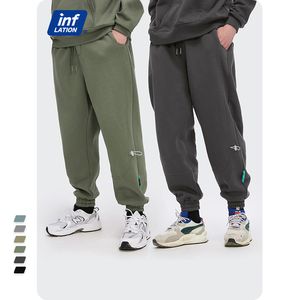 Inflación suelta Fit Hombres Fleece Sweetpant 2022 Primavera Invierno Joggers Pantalones Unisex Elástico Cintura Sweetpant Mens Track Pants 3206W 220212