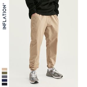 Inflatie Streetwear Casual losse pure kleur jogger eenvoudige stijl mannen broek 93353W 201109
