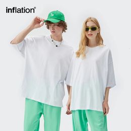 Inflation Summer à manches courtes t-shirts Unisexe T-shirts simples décontractés 100% coton surdimensionné surdimension