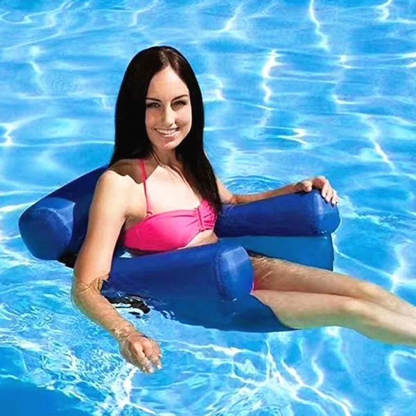 Inflation chaise de natation canapé matelas flottant matelas d'été partant du dossier de hamac à eau pour extérieur 240506