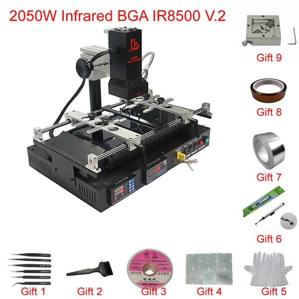 Estación de retrabajo de Bga infrarroja IR8500 V.2 máquina de soldadura para reparación de placas base de portátiles