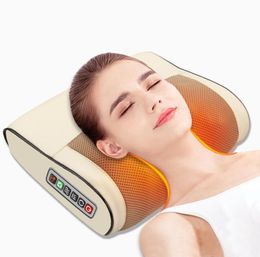 Infraroodverwarming Elektrische massagekussen Nek Schouder Achter hoofd Body Musle Multi Relaxation Massager Shiatsu Relief Pain Device C8308421