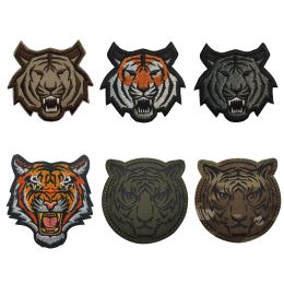 Infrarood IR Reflecterend dier tijger tactische militaire geborduurde patches Multicam Appliqued Emblem Badges voor kledingrugzak
