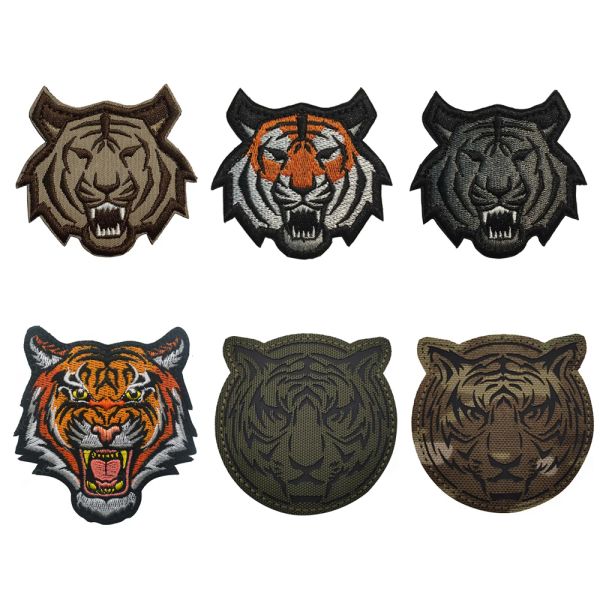 Infrarouge IR Réflexion Animal Tiger Tactical Military Broidered Patches Multicam Appliquée Badges pour les vêtements pour vêtements