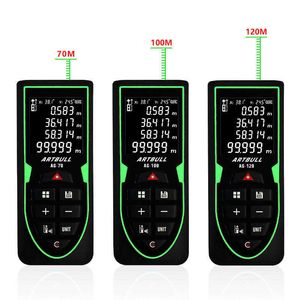 Télémètre infrarouge portable 50m 70m 100m télémètre laser métro trena ruban à mesurer laser règle Roulette outil 210719