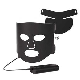 Terapia de luz roja infrarroja máscara de máscara y cuello 5 engranajes de 7 colores Terapia de luz LED profesional de luz