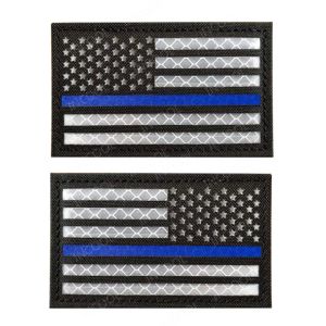 Infrarouge réflexion American Flag United States USA Flags IR Patches Military Tactical Blue Blue Patch Biker Finner Badges