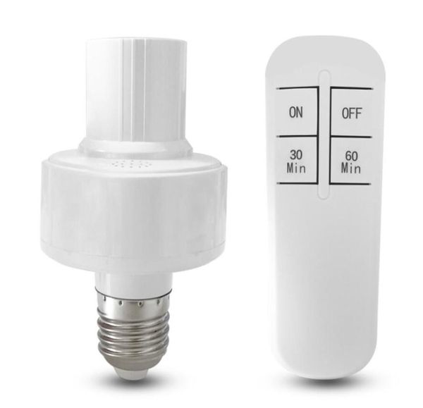 Support de lampe de commutateur de télécommande sans fil infrarouge, minuterie réglable, douille de capuchon d'ampoule, Base de lampe pour couloir, escaliers, lumière de nuit intérieure9764303