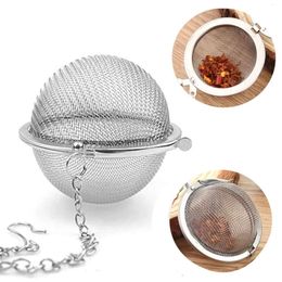 Pot d'infuseur Pot en acier inoxydable Sphère en acier Mesh teas passoire Boules de remplissage de remplissage Boule 4,5 cm 5cm 7cm 9cm s s