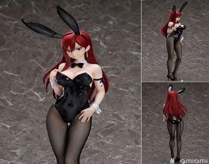 Ing Fairy Tail Erza Scarlet Bunny Girl Figure d'anime fille sexy PVC figurine d'action jouets Collection modèle poupée cadeau LJ2009249546672