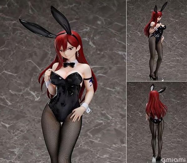 Ing Fairy Tail Erza Scarlet Bunny Girl Anime Figure Sexy Girl PVC Action Figure Toys Collection Modèle Doll Gift LJ2009246690513