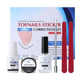 Ensemble de Correction des ongles incarnés traitement des ongles des orteils redressage Patch Lifter outil de récupération Kit de soin des pieds