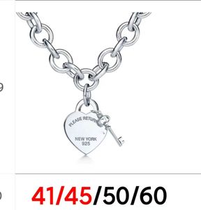 initial 18k or Plaqué argent pendentif coeur amour hommes bijoux femmes colliers chaîne lien ensemble de bijoux collier personnalisé Top Qualité Fête De Mariage gros cadeaux