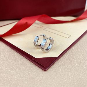 Eerste letter C titanium stalen oorbellen bungelende designer oorbellen lichte luxe diamanten dames sieraden, bruidsdouche geschenken zullen geschenken zijn