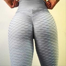 INITIALDREAM Push Up Fitness Leggings Femmes Taille Haute Sexy Élastique Entraînement Sportif Jeggings Pantalon 211215