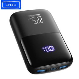 INIU Power Bank 10000 mAh Snel Opladen 22.5 W Type-C PD Draagbare Oplader LED Display Batterij voor iPhone Samsung Xiaomi iPad LG L230712