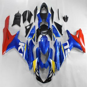 Injecion Kits de carénage de moto Kit de carénages pour SUZUKI Bleu ciel Rouge IP GSXR 600 750 11 12 13 14 15 GSXR600 GSXR750 Carrosserie 201291U