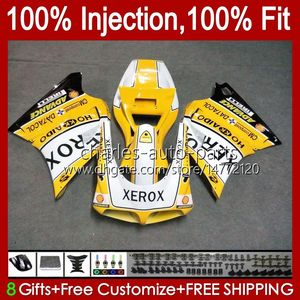 Corps d'injection pour DUCATI 748S 853S 916S 996S 998S 94-02 42No.23 748 853 916 996 998 S R 94 95 96 97 98 748R jaune blanc 853R 916R 996R 998R 1999 2000 200 1 carénage OEM 2002