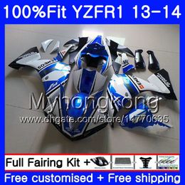 Injectielichaam voor Yamaha Light Blue YZF 1000 YZF R 1 YZFR1 2013 2014 242HM.4 Blue NIEUWE YZF-1000 YZF R1 YZF1000 YZF-R1 13 14 volledige kuipset