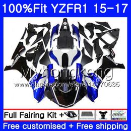 Injectielichaam voor Yamaha YZF R1 1000 YZF-R1 15 16 17 243HM.10 YZF-1000 YZF R 1 YZF1000 Factory Blue Hot YZFR1 2015 2016 2017 Backings Kit