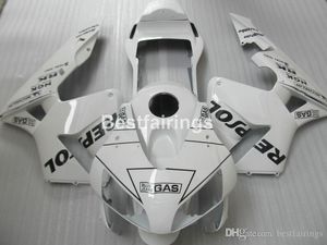 Kit de carénage de carrosserie par injection pour Honda CBR600RR 03 04 ensemble de carénages de moto blanc argent CBR600RR 2003 2004 JK33