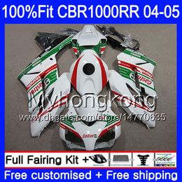 Injectie Castrol Groene Hot Body + Tank voor Honda CBR 1000RR CBR1000 RR 04-05 275HM.24 CBR1000RR 04 05 CBR 1000 RR 2004 2005 OEM FACKINGSKIT