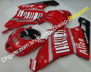 Kit de carénage d'injection pour moto Ducati 749 999 Fit 03 04 2003 2004 Ensemble complet de carénages rouge noir (moulage par injection)