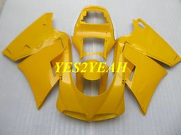 Injectie Keuken Body Kit voor DUCATI 748 996 03 04 05 DUCATI 916 998 2003 2004 2005 Top Geel Verkleinings Carrosserie + Geschenken DD25