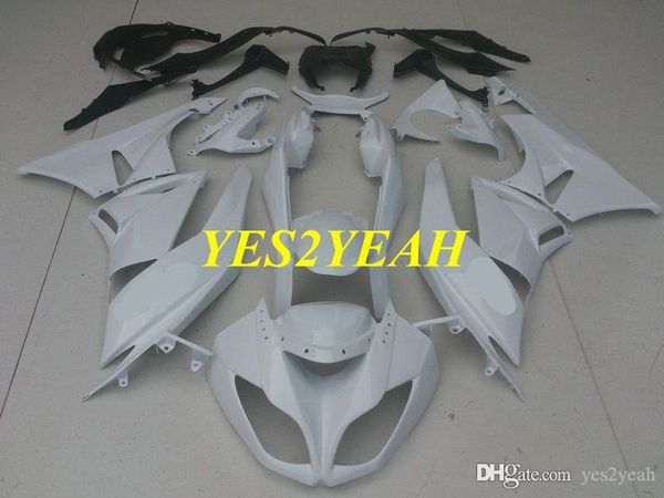 Kit de carrocería de carenado de inyección para KAWASAKI Ninja ZX6R 09 10 11 12 ZX 6R 636 2009 2010 2012 Carenado de carrocería blanca KA06